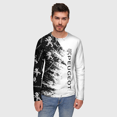 Мужской лонгслив Peugeot Распылитель / 3D-принт – фото 3