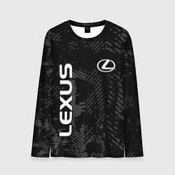 Лонгслив мужской Lexus, Лексус черно серый, цвет: 3D-принт