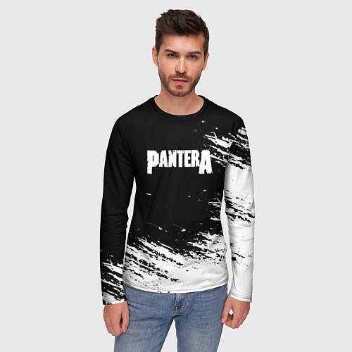 Мужской лонгслив Pantera Logo / 3D-принт – фото 3