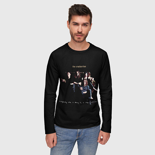 Мужской лонгслив The Cranberries Рок группа / 3D-принт – фото 3