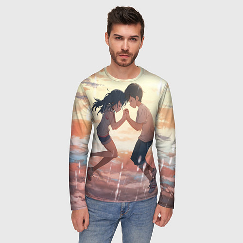 Мужской лонгслив Хина и Ходака / 3D-принт – фото 3