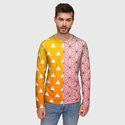 Лонгслив мужской ЗЕНИТЦУ НЕЗУКО КЛИНОК РАССЕКАЮЩИЙ ДЕМОНОВ, цвет: 3D-принт — фото 2