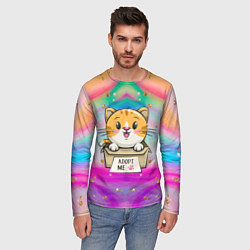 Лонгслив мужской Забери меня к себе!, цвет: 3D-принт — фото 2