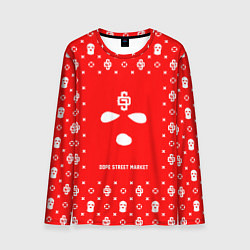 Лонгслив мужской Узор Red Phantom Ski Mask Dope Street Market, цвет: 3D-принт