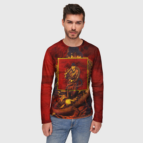 Мужской лонгслив Gimme The Loot Dragonborn Big Baby Tape Биг Бейби / 3D-принт – фото 3