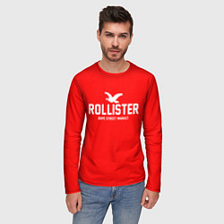 Лонгслив мужской Узор Red Rollister Dope Street Market, цвет: 3D-принт — фото 2