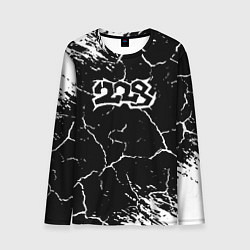 Лонгслив мужской 228 rap трещины, цвет: 3D-принт
