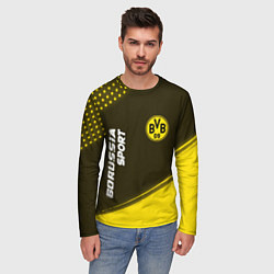 Лонгслив мужской БОРУССИЯ Borussia Sport Краска, цвет: 3D-принт — фото 2