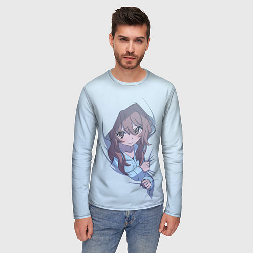 Мужской лонгслив Тайга в пледе Торадора / 3D-принт – фото 3