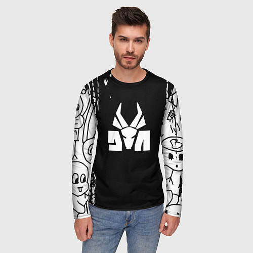 Мужской лонгслив Die antwoord / 3D-принт – фото 3