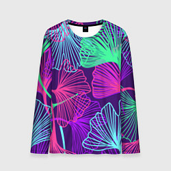 Лонгслив мужской Neon color pattern Fashion 2023, цвет: 3D-принт