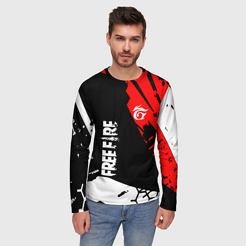 Мужской лонгслив FREE FIRE ФРИ ФАЕР / 3D-принт – фото 3