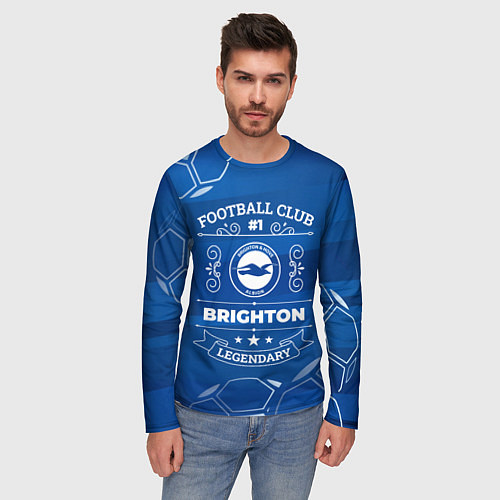 Мужской лонгслив Brighton FC 1 / 3D-принт – фото 3