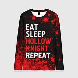 Лонгслив мужской Eat Sleep Hollow Knight Repeat Арт, цвет: 3D-принт