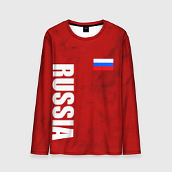 Лонгслив мужской RUSSIA - RED EDITION - SPORTWEAR, цвет: 3D-принт