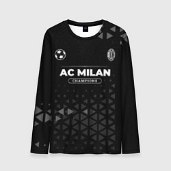 Лонгслив мужской AC Milan Форма Champions, цвет: 3D-принт