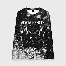 Лонгслив мужской Агата Кристи Rock Cat FS, цвет: 3D-принт