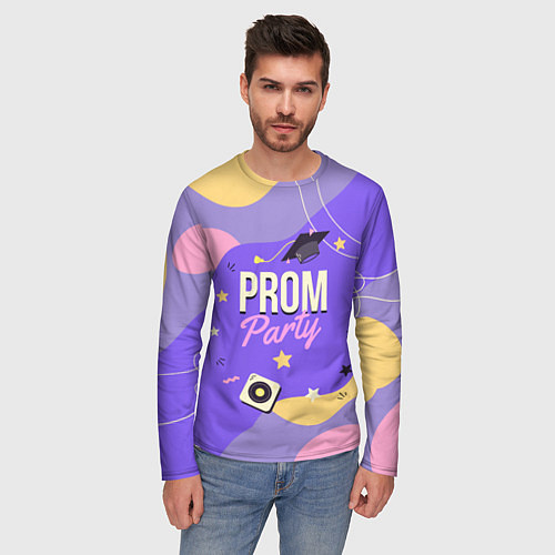 Мужской лонгслив Prom party / 3D-принт – фото 3