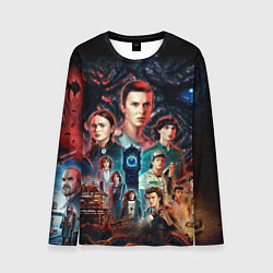 Лонгслив мужской ОЧЕНЬ СТРАННЫЕ ДЕЛА 4 STRANGER THINGS 4, цвет: 3D-принт
