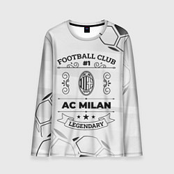 Лонгслив мужской AC Milan Football Club Number 1 Legendary, цвет: 3D-принт