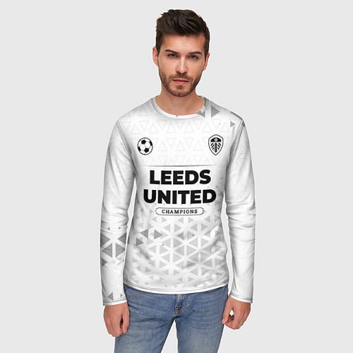 Мужской лонгслив Leeds United Champions Униформа / 3D-принт – фото 3