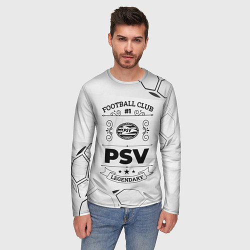 Мужской лонгслив PSV Football Club Number 1 Legendary / 3D-принт – фото 3