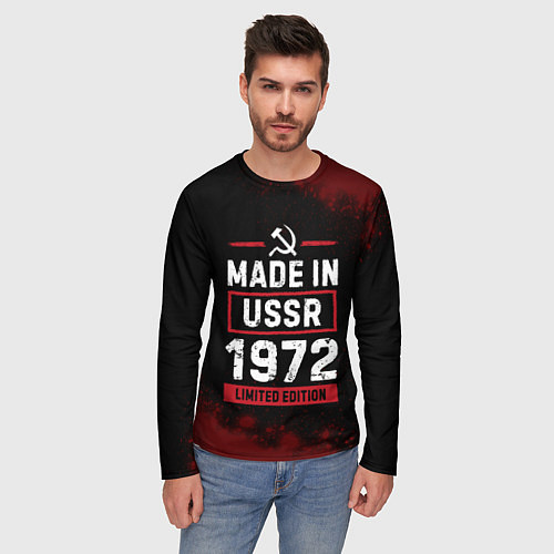 Мужской лонгслив Made In USSR 1972 Limited Edition / 3D-принт – фото 3