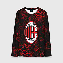 Лонгслив мужской Ac milan фк милан logo, цвет: 3D-принт