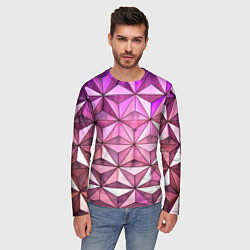Лонгслив мужской Треугольная стена, цвет: 3D-принт — фото 2
