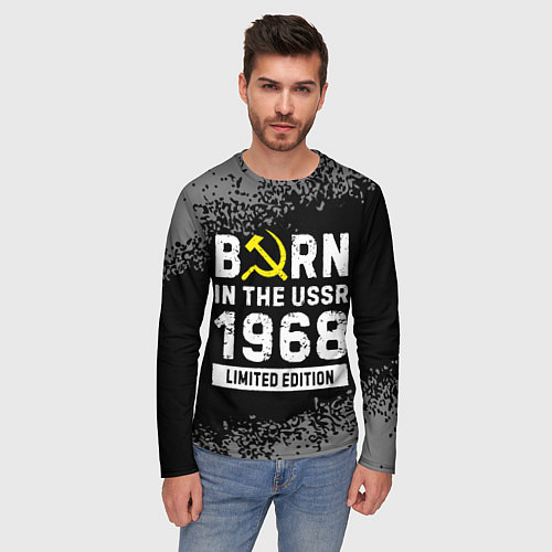 Мужской лонгслив Born In The USSR 1968 year Limited Edition / 3D-принт – фото 3