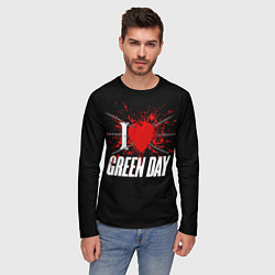 Лонгслив мужской Green Day Сердце, цвет: 3D-принт — фото 2