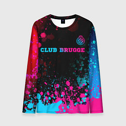 Лонгслив мужской Club Brugge Neon Gradient - FS, цвет: 3D-принт