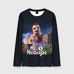 Лонгслив мужской Hello Neighbor игра Привет сосед, цвет: 3D-принт