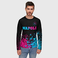 Лонгслив мужской Napoli Neon Gradient, цвет: 3D-принт — фото 2