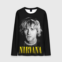 Лонгслив мужской Nirvana - Kurt Donald Cobain, цвет: 3D-принт