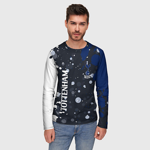 Мужской лонгслив Tottenham hotspur Краска / 3D-принт – фото 3