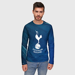 Лонгслив мужской Tottenham hotspur Соты абстракция, цвет: 3D-принт — фото 2