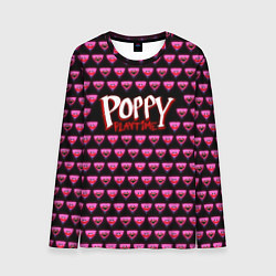 Лонгслив мужской Poppy Playtime - Kissy Missy Pattern - Huggy Wuggy, цвет: 3D-принт