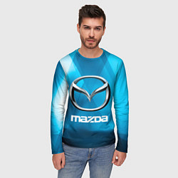 Лонгслив мужской Mazda - sport - абстракция, цвет: 3D-принт — фото 2