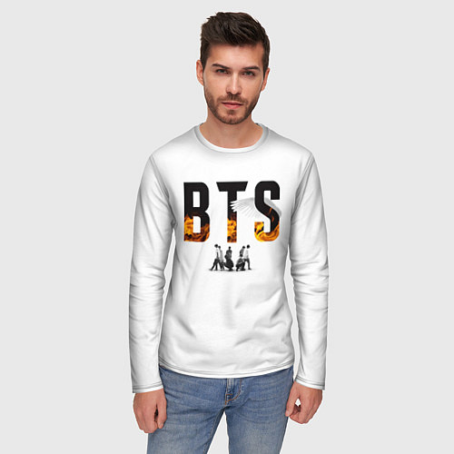 Мужской лонгслив BTS Team Art / 3D-принт – фото 3