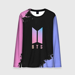 Лонгслив мужской BTS Blue And Pink, цвет: 3D-принт