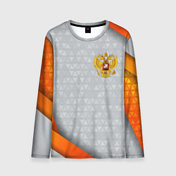 Мужской лонгслив Orange & silver Russia