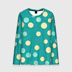Лонгслив мужской Нарисованные кружочки радости, цвет: 3D-принт