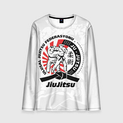Лонгслив мужской Jiujitsu emblem Джиу-джитсу, цвет: 3D-принт