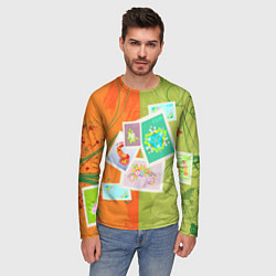 Лонгслив мужской Марки, цвет: 3D-принт — фото 2