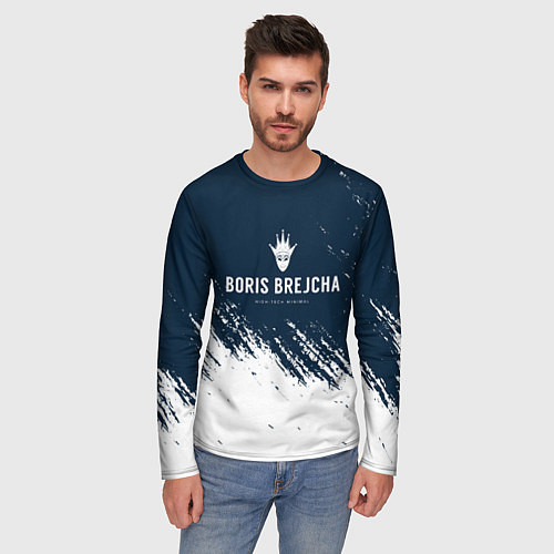 Мужской лонгслив Boris brejcha краска / 3D-принт – фото 3