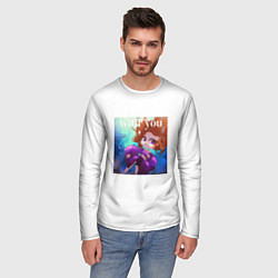 Лонгслив мужской Under water, Мезуми-арт, цвет: 3D-принт — фото 2