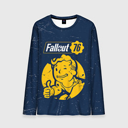 Лонгслив мужской FALLOUT 76 - Черточки, цвет: 3D-принт