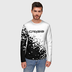 Лонгслив мужской Crysis текстура, цвет: 3D-принт — фото 2