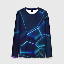 Лонгслив мужской Перламутровые фигуры, цвет: 3D-принт